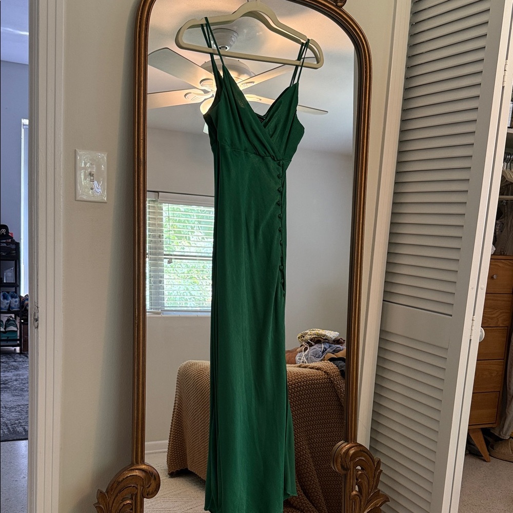 Zara Green Strappy Maxi Dress